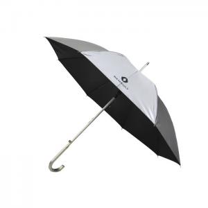 China Plastic Handle Polyester Pongee Custom Logo Golf Umbrellas wholesale