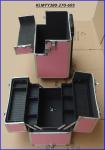 Aluminum Rolling Travel Makeup Cosmetic Case With Trolley