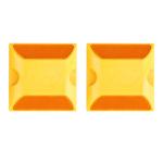 Road Safety High Visible LED Plastic Square Road Reflector Underground Road Stud