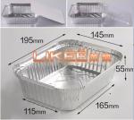 Barbecue 250ml Aluminium Foil Food Container With Clear Lids