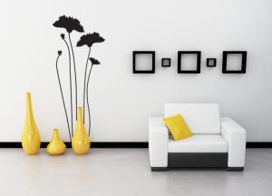 China JY-01 3D Flower Design Acrylic Crystal Wall Mirror Sticker Removable Wall Stickers wholesale