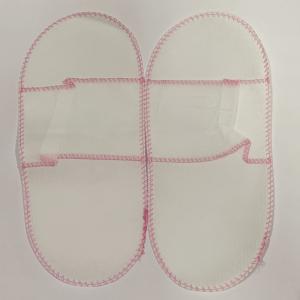 China Soft Non Woven Disposable Opened Top Slippers For Hotel Home Spa Beauty Salon on sale