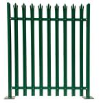 Anti Theft Powder Coated Palisade Fencing , Metal Palisade Security Fencing