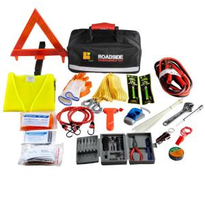 China Adult Automotive First Aid Kit Safety Car Roadside Assistance Kit With Jumper Cable wholesale