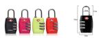 TSA digit lock &red lock PC material TSA travel lock& Fashion Design Tsa Luggage