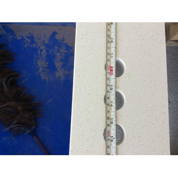 Flat Granite Top Quartz Vanity Tops With Integrated Sink , Surface Finish Polished