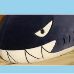 High Elasticity Shark Soft Toy , Navy Blue / Grey Baby Shark Stuffed Animal
