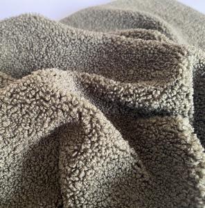 China 350gsm Teddy Sherpa Fabric 288F 150D For Winter Clothes Upholstery Carpet wholesale