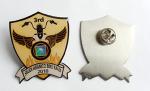 stainless iron off-set printing badge, 20-25mm, aluminum or brass material
