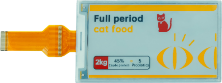 3.7 Inch E Paper Display 240×416 Resolution 4 Color Electronic Paper Display