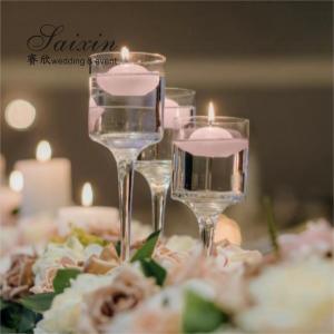 China Cheap Floating Candles Holder Glass Wedding Decoration Supplies 3pcs/set Candles Holder Small Centerpiece wholesale