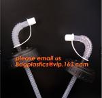 Plastic Tumbler Space Sports Drinking Water Straw Bottle with Sports Straw