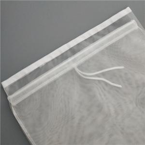 China Food Grade 25 Micron Nylon Filter Bag For Liquid Filtration Sewn Technology wholesale