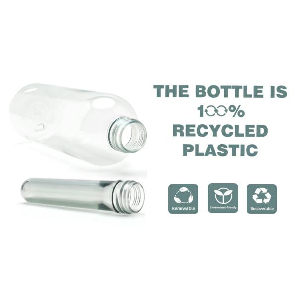350ML Plastic Packaging Bottles Recycled PCR Customized Cylinder Cap Pump