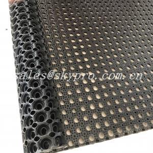 China Anti Slip / Anti Fatigue Interlocking Porous Rubber Floor Mat , Thickness 8mm - 50mm on sale