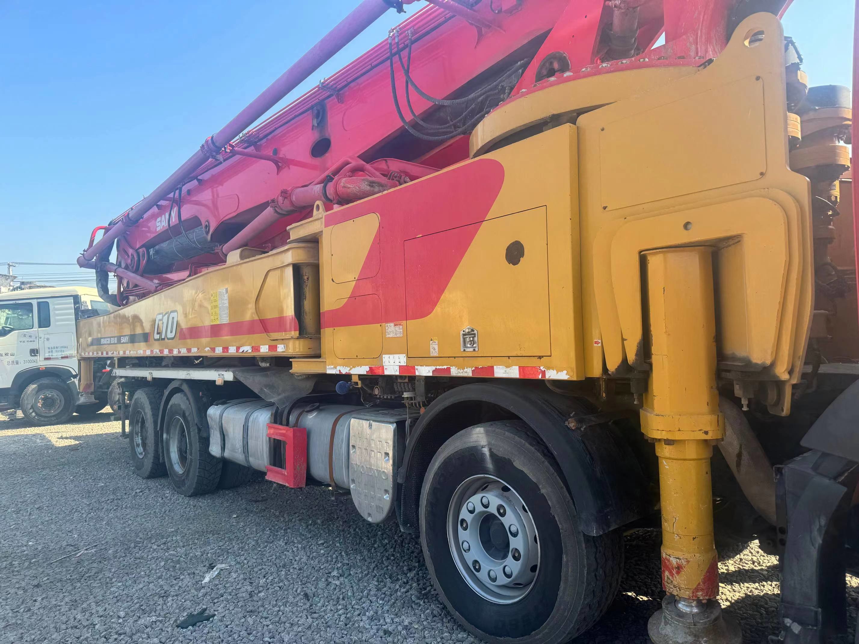 2020 Sany Heavy Industry 62m concrete pump truck installed with Mercedes-Benz chassis