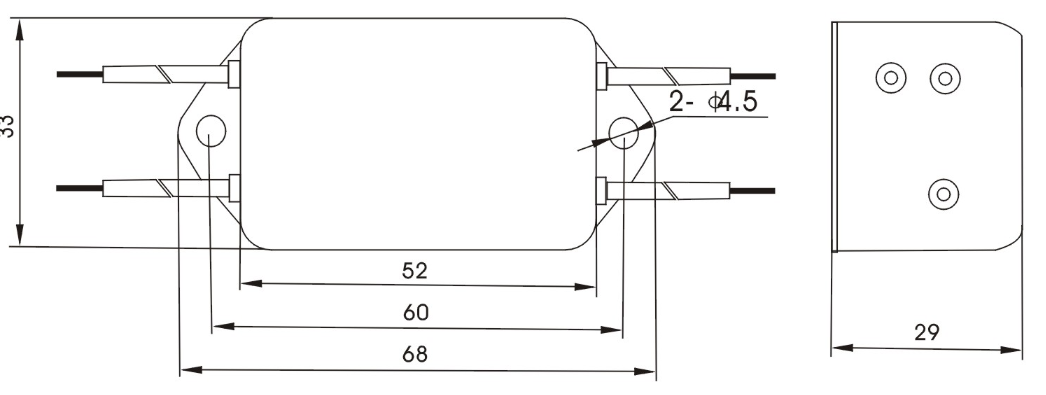DEB1 Series Single Phase EMI Filter 220VAC 3A-20A Power Line Filter
