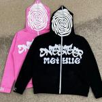 Custom 100% Cotton Heavyweight Full Face Oversized Zip up Hoodie Mens French