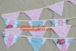Lace Trimming Flag Banner HOLIDAY Decoration Halloween Softtextile Lace Fabric,