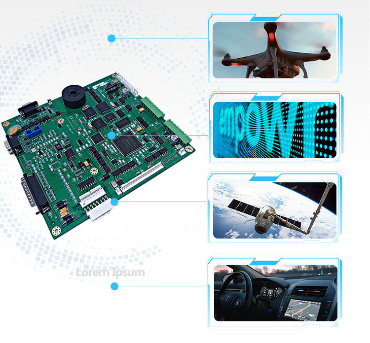 Fast PCBA SMT Printed Circuit Board Assembly 1.5mm 1oz