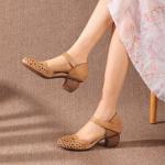 HZM011 Genuine Leather Women'S Shoes 2021 New First Layer Cowhide Women'S
