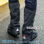 Waterproof Shoe Covers, Reusable Foldable Rain Boot Shoe Cover With Zipper, Non