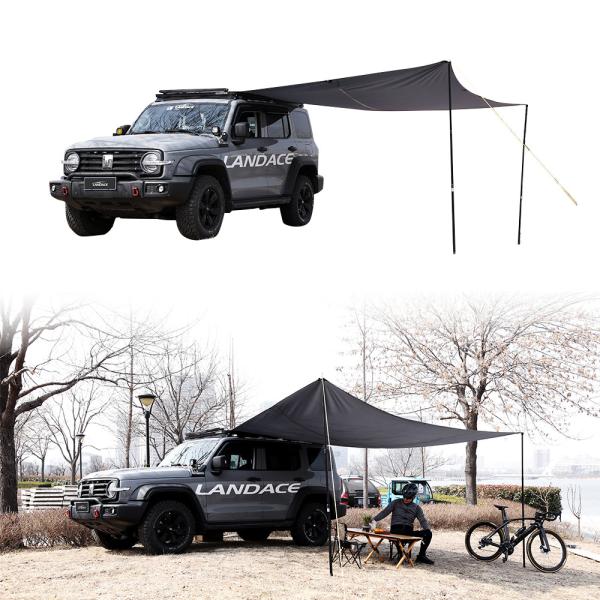 1500-2000 Mm Waterproof Index 4x4 Roof Top Tent Side Awning for Car Roof