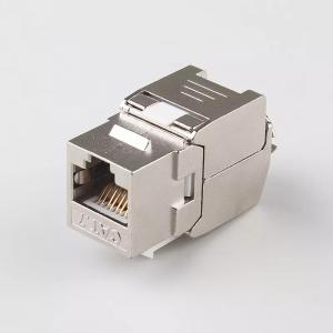 China RJ45 Cat7 Keystone Jack Module With Shielded Toolless 8p8c Zinc Alloy 26AWG Cable wholesale
