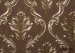 0.53*10M Living Room PVC Removable Wall Coverings With Red And Gold Color , ISO