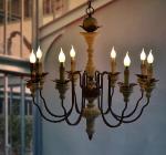 Wood Chandelier Lighting Nordic Design Lustre LED Suspension lamp(WH-CI-127)