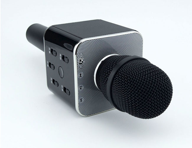 Party Wireless Q7 Karaoke Microphone , Ktv Bluetooth Speaker Microphone