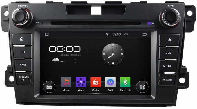 Ouchuangbo Car Headunit DVD Multimedia Stereo for Mazda CX-7 (2012-) Android 4.4 3G Wifi Radio iPod USB OCB-7007D