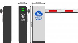 China 220V 110V Road Barrier Gate Car Parking Lot Electronic Boom Barrier With LED Arm LPR wholesale