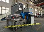 Customized stainless steel dual shaft shredder for full filled coca bottles