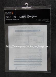 China Transparent Plastic Bags With Hangers For Toy , Gift , Electronic Products wholesale