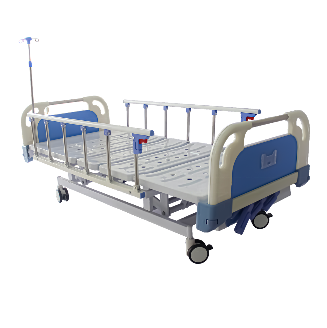 Multi Function Manual Hospital Beds 3 Cranks Steel 215*105*46