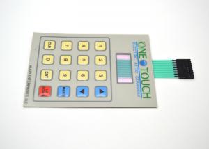 China Flat / Embossed Push Button Membrane Switch Keyboard With LCD Display Window wholesale