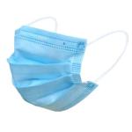 Blue Disposable-3PLY protective face mask non-woven and meltblown cloth material