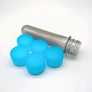 China Environmental PET Preform with Lid Available Blue Color Weight 105g wholesale