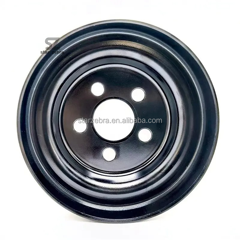 High Guarantee Black Round Steel Belt Pulley for High Excavator EC380 EC480 Engine Parts 20524754