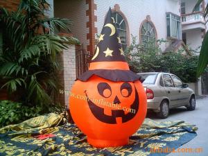 China inflatable Halloween carton mdoel character pumpkin inflatable model wholesale
