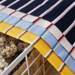 Breathable And Hygroscopic Striped Knit Fabric For Casual Wear