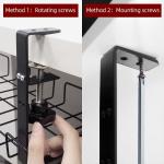 Metal Under Desk Drawer Cable Wire Organizer for Office Desk Accessories