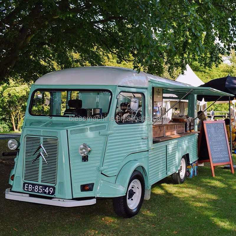Food Truck Machinery Function Electric Four-Wheel Snack Truck Suitable for Snack Vending