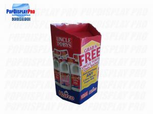 China Temporary Cardboard Dump Bins Flat Pakced For Fresh Milk Uncle Tobys wholesale