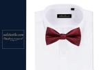 Silk woven bow tie for party .doubl face selftie