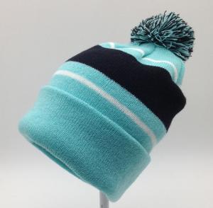 China Nice Womens Knit Beanie Hats 100% Acrylic Material Fully Customizable wholesale