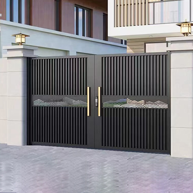 Alloy 6063 Aluminum Garden Gate Powder Coated Aluminum Entrance Gates