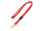Safety Breakaway Custom Tubular Lanyards 530mm/1060mm Length Thumb Trigger
