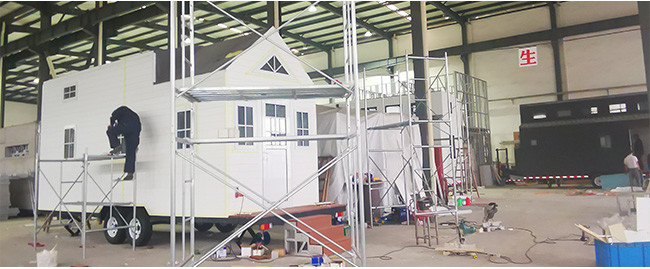 Hot Sale Light Steel Prefabricated Tiny House on Wheels with AU Standard